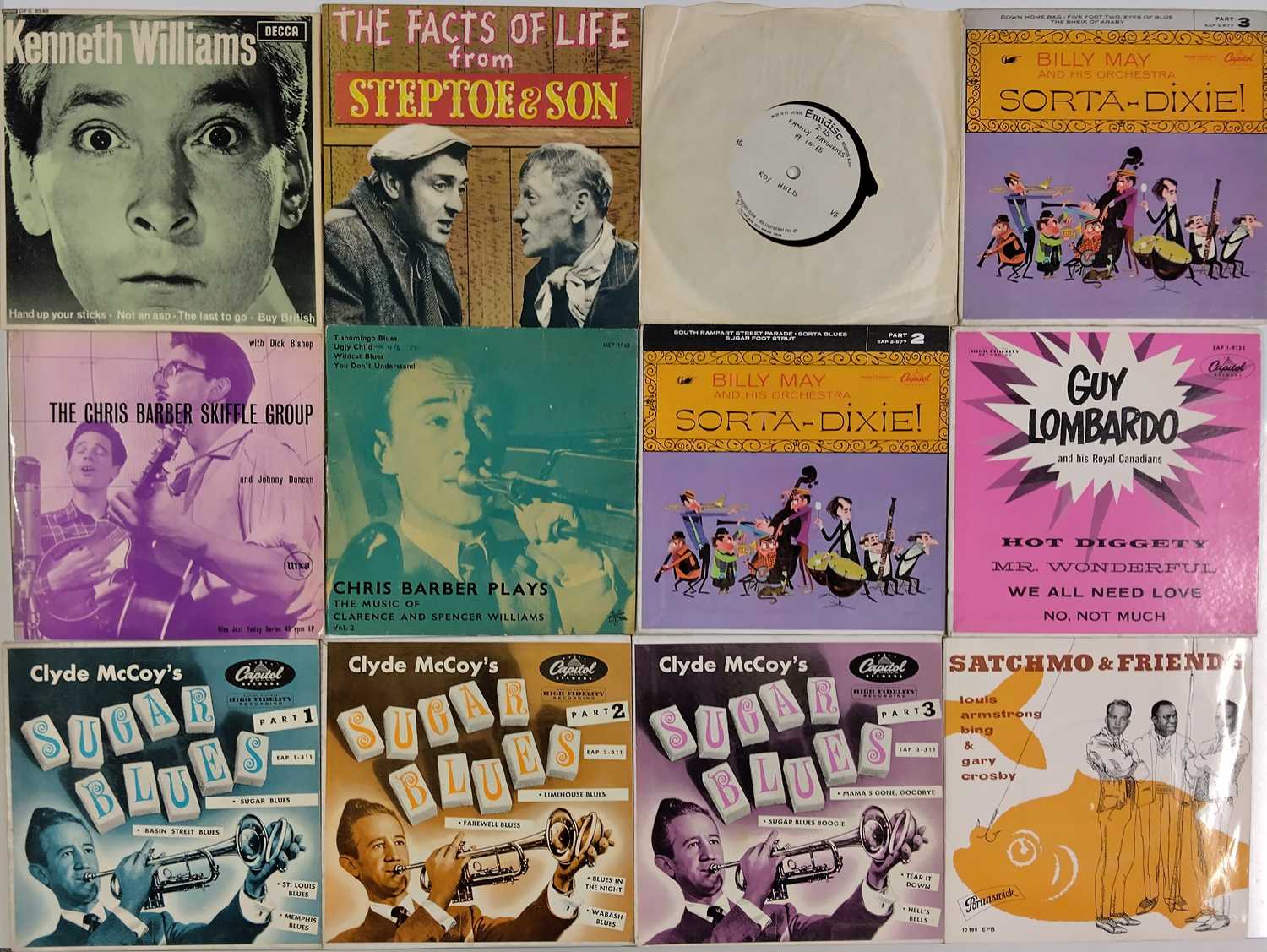 Lot 882 - LARGE TRAD JAZZ, CLASSICAL, EASY LISTENING, COMEDY 7" COLLECTION