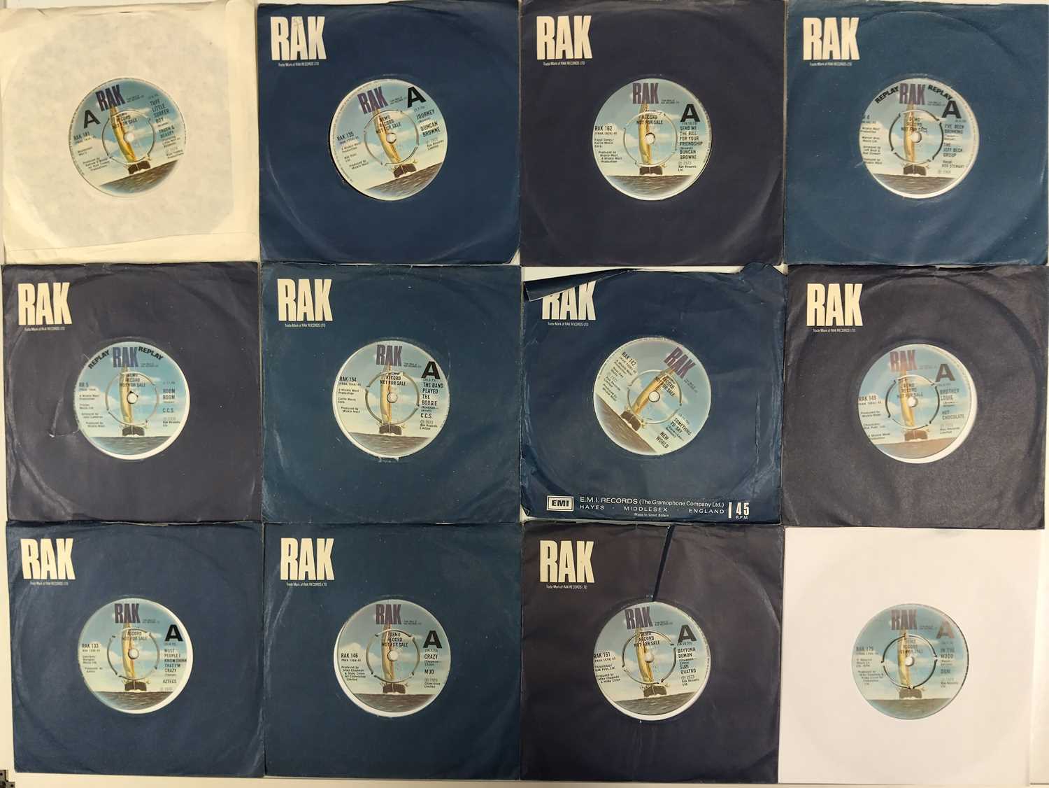 Lot 985 - 1970s RAK (MAINLY DEMOS) - 7" COLLECTION
