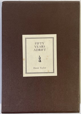 Lot 489 - DEREK TAYLOR / GEORGE HARRISON SIGNED - FIFTY YEARS ADRIFT GENESIS PUBLICATIONS.