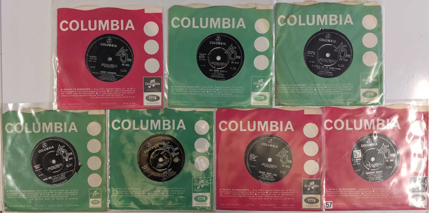 Lot 1110 - LITTLE RICHARD/ THE VIBRATIONS - UK COLUMBIA 7" RARITIES PACK