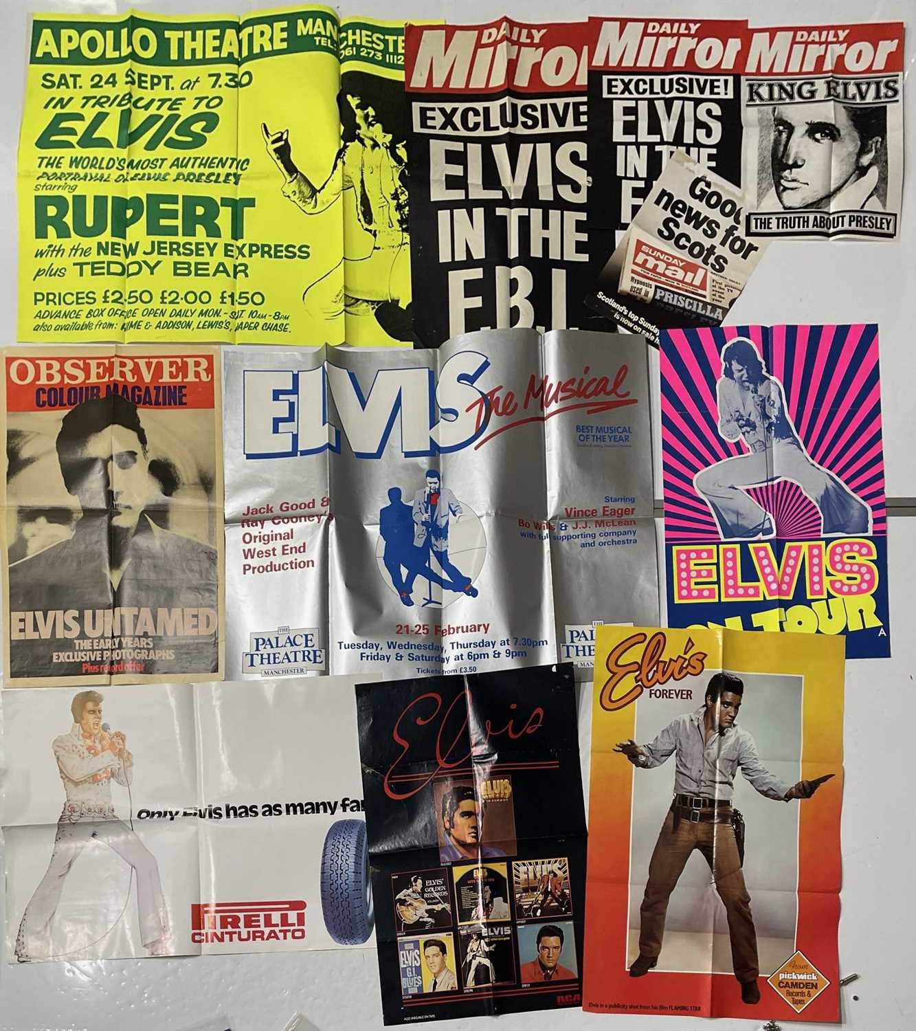 Lot 306 - ELVIS PRESLEY - POSTERS / PROMO ITEMS.