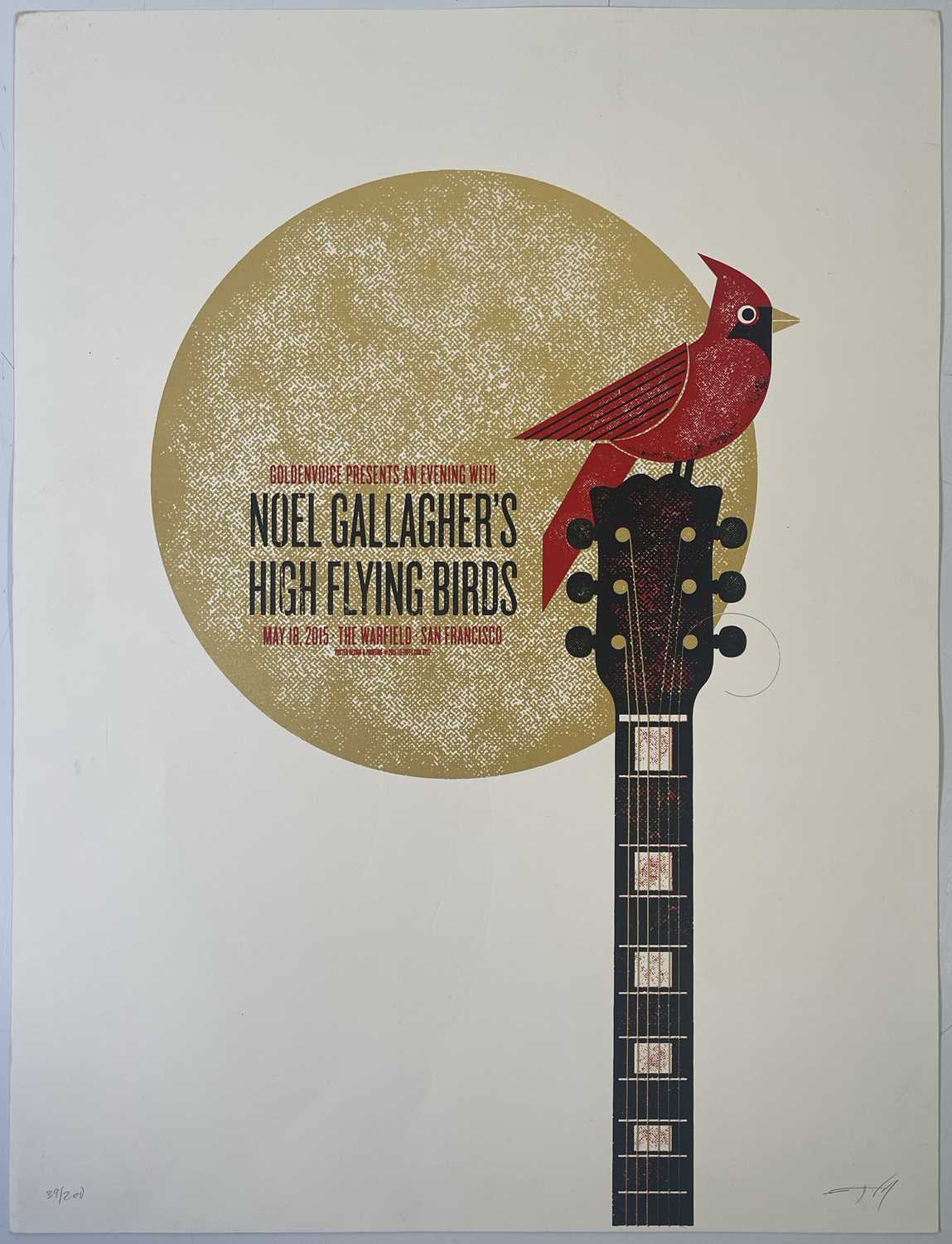Lot 397 - OASIS INTEREST - NOEL GALLAGHER'S HIGH FLYING BIRDS - LIMITED EDITION SAN FRANCISCO POSTER.