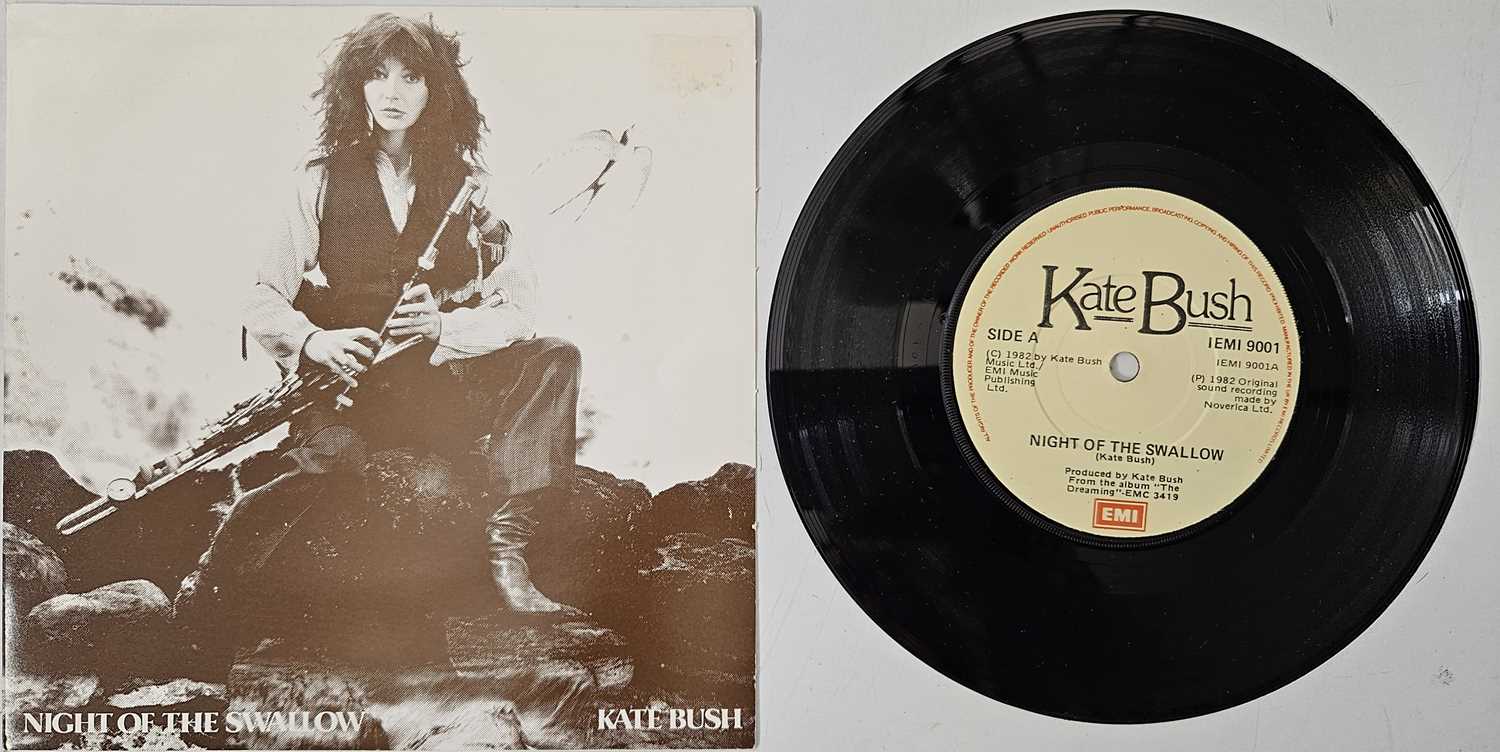 Lot 6 - KATE BUSH - NIGHT OF THE SWALLOW 7" (IEMI 9001 - IRISH PAPER SLEEVE)