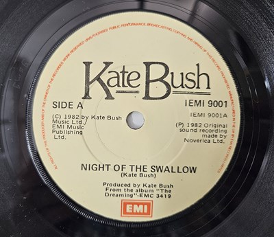 Lot 6 - KATE BUSH - NIGHT OF THE SWALLOW 7" (IEMI 9001 - IRISH PAPER SLEEVE)
