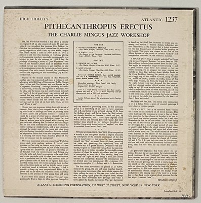 Lot 69 - THE CHARLIE MINGUS JAZZ WORKSHOP - PITHECANTHROPUS ERECTUS LP (ORIGINAL US MONO COPY - ATLANTIC 1237)