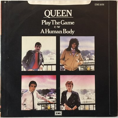 Lot 43 - QUEEN - PLAY THE GAME 7'' (UK WHITE LABEL PROMO - EMI 5076)