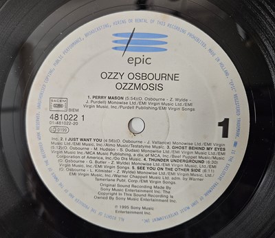 Lot 24 - OZZY OSBOURNE - OZZMOSIS LP (EUROPEAN OG - EPIC 481022-1)