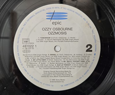 Lot 24 - OZZY OSBOURNE - OZZMOSIS LP (EUROPEAN OG - EPIC 481022-1)