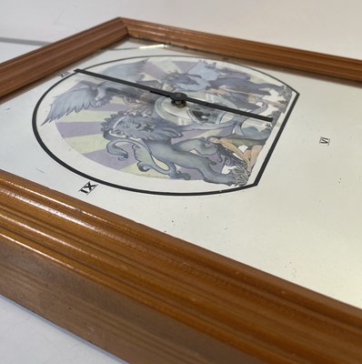 Lot 554 - QUEEN - NEWS OF THE WORLD PROMOTIONAL MIRROR CLOCK.