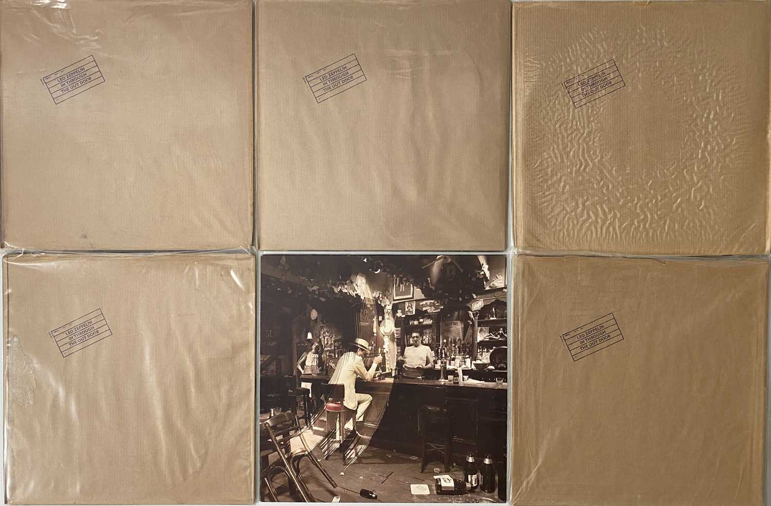 Lot 29 - LED ZEPPELIN - IN THROUGH THE OUT DOOR (COMPLETE SET - A TO F SLEEVE DESIGNS)