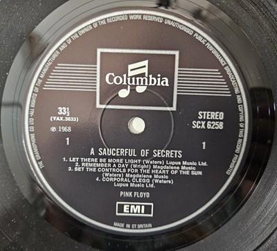 Lot 33 - PINK FLOYD - A SAUCERFUL OF SECRETS LP (SCX 6258 - SECOND PRESSING RECORD)