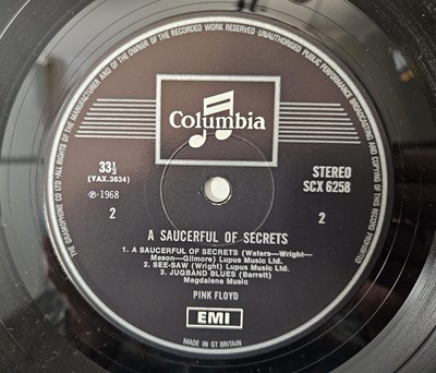 Lot 33 - PINK FLOYD - A SAUCERFUL OF SECRETS LP (SCX 6258 - SECOND PRESSING RECORD)