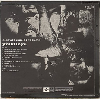 Lot 33 - PINK FLOYD - A SAUCERFUL OF SECRETS LP (SCX 6258 - SECOND PRESSING RECORD)