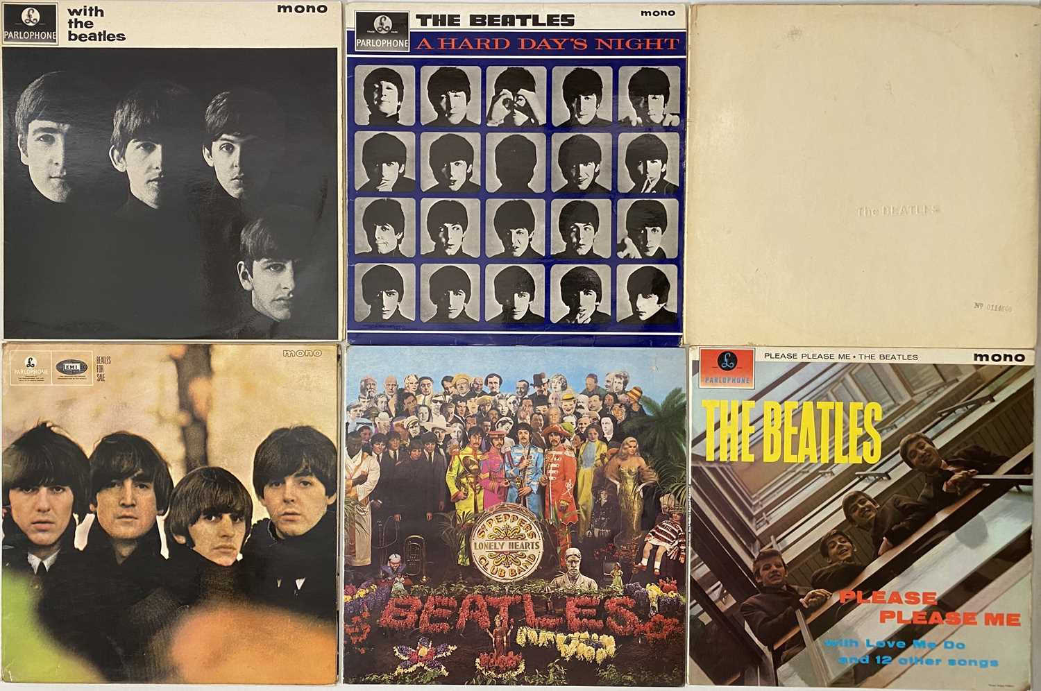 Lot 36 - THE BEATLES - MONO COPIES - LP PACK