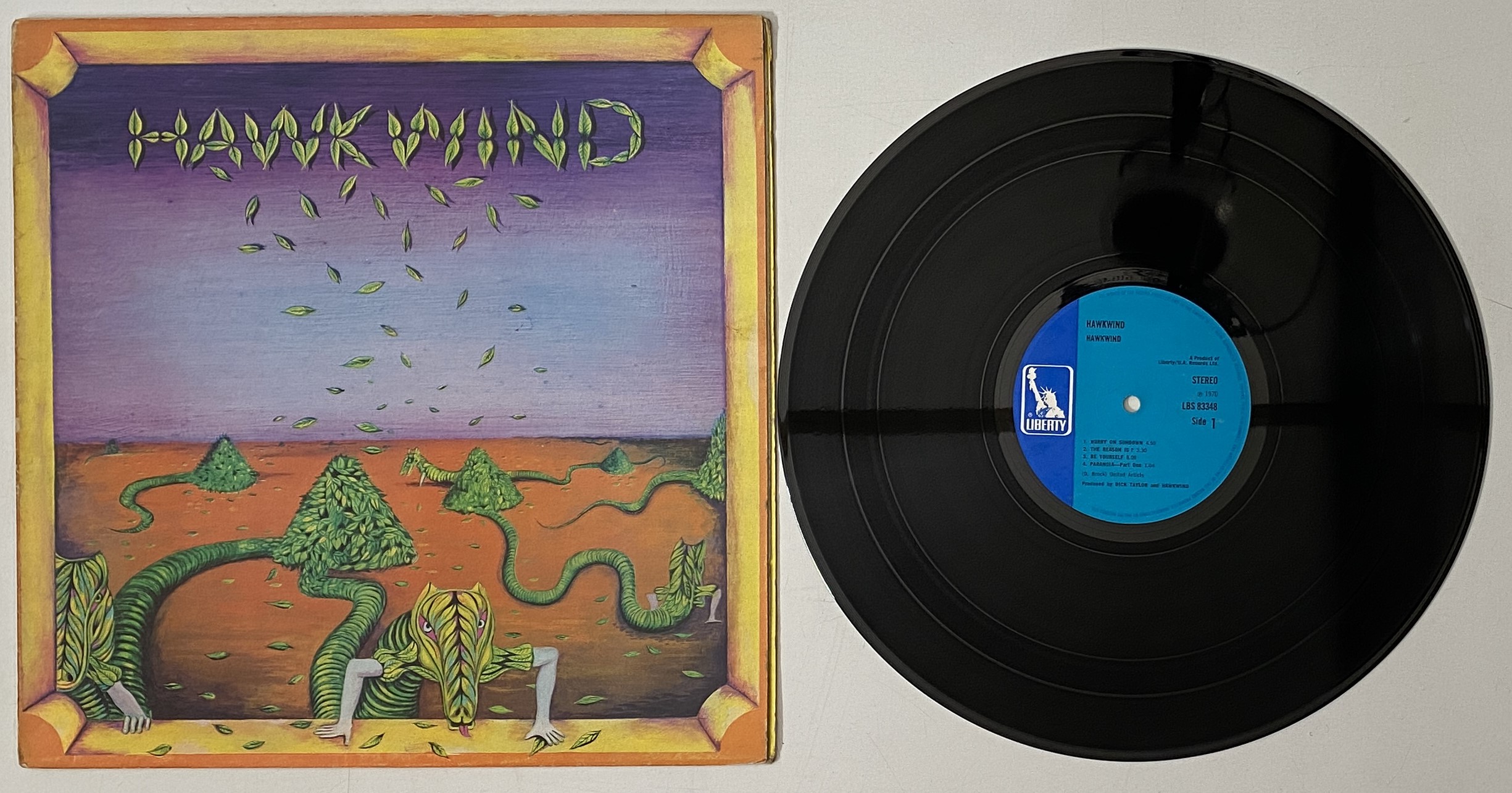HAWKWIND★Same UK Liberty オリジナル Lot 83 - HAWKWIND - HAWKWIND LP (ORIGINAL UK BLUE