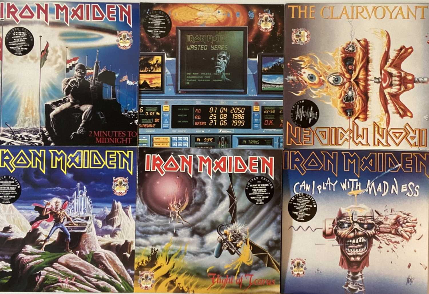Lot 44 - IRON MAIDEN - THE FIRST TEN YEARS COLLECTION - 12'' BOX SET