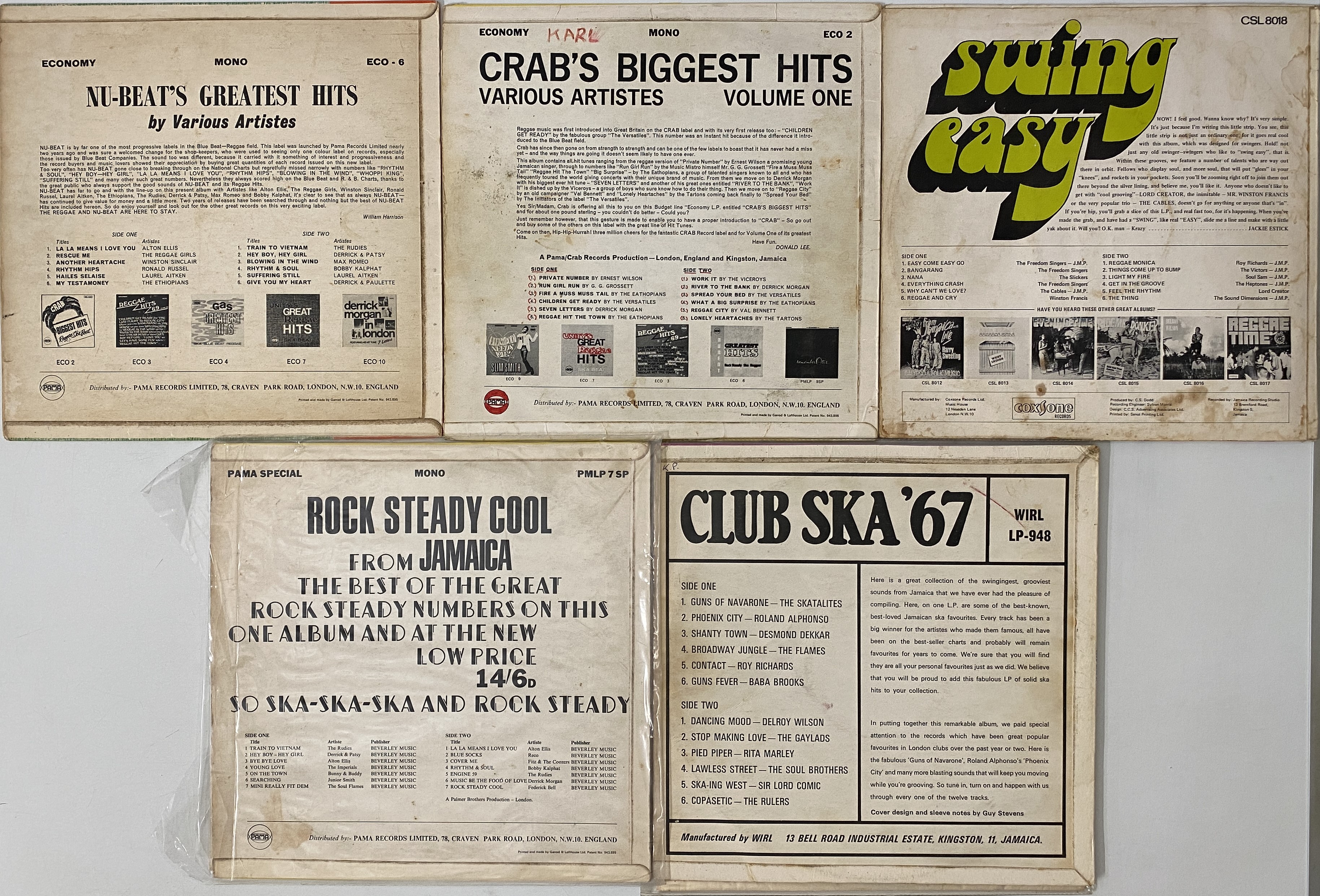Uk Reggae Lot 42 - UK REGGAE - LP COMPILATIONS - RARITIES PACK