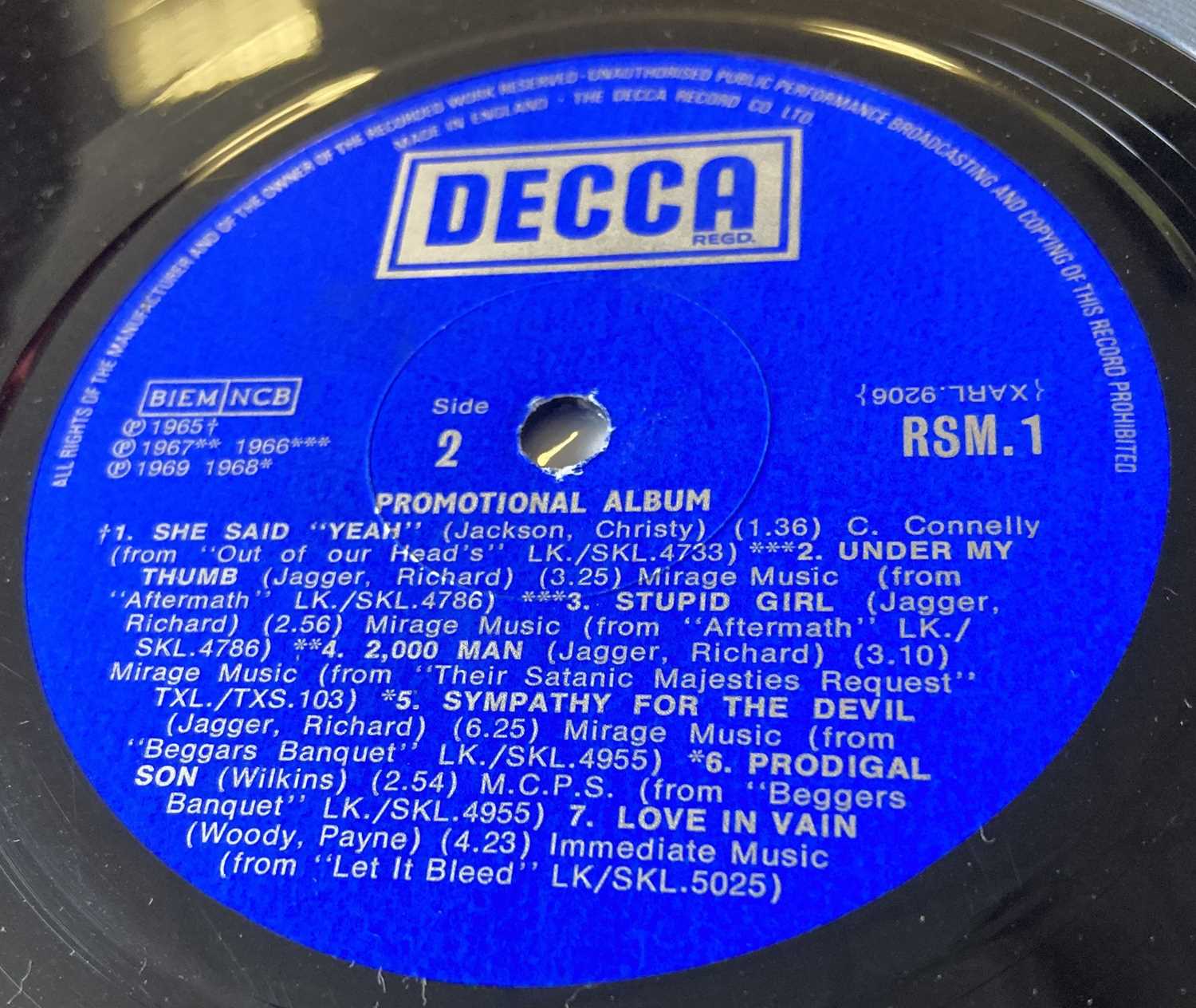 Lot 494 ROLLING STONES RADIO PROMOTIONAL ALBUM FULLY