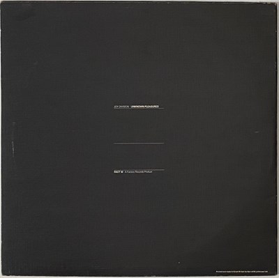 Lot 50 - JOY DIVISION - UNKNOWN PLEASURES LP (ORIGINAL UK 'TRANSLUCENT RED' COPY - FACT 10)