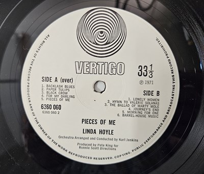 Lot 51 - LINDA HOYLE - PIECES OF ME LP (ORIGINAL UK COPY - VERTIGO SWIRL 6360 060)