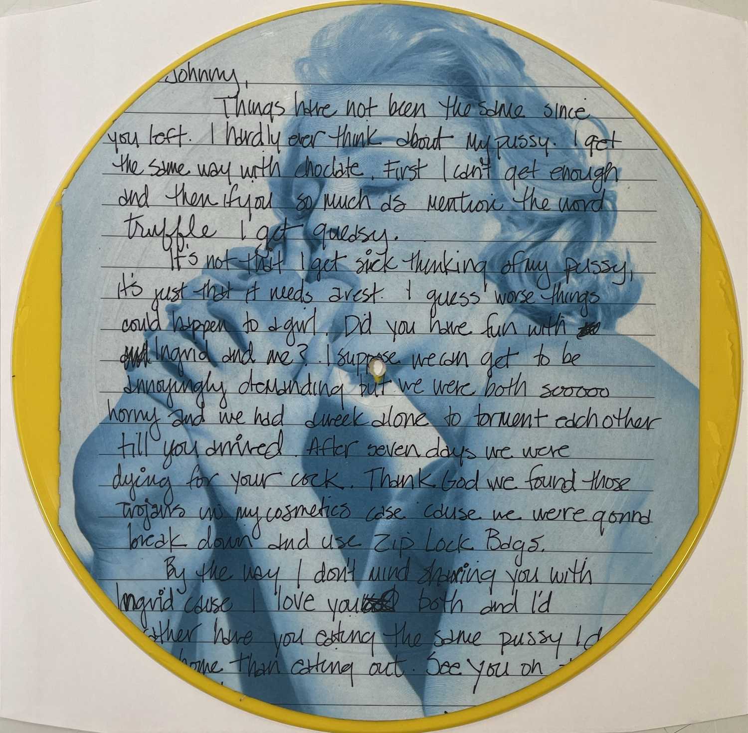 Lot 229 - MADONNA - CRAZY FOR YOU/EROTICA IMAGE - UNIQUE YELLOW/PICTURE DISC 12" RELEASE (W0008)