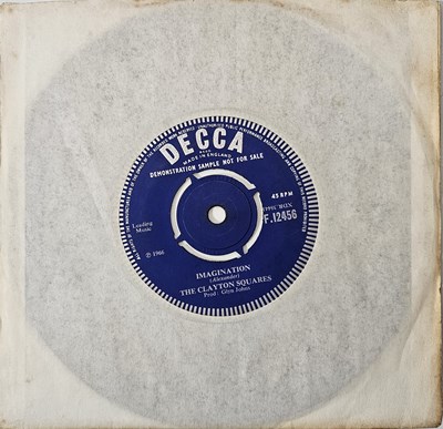 Lot 1 - THE CLAYTON SQUARES - THERE SHE IS/ IMAGINATION 7" (UK BEAT - DECCA PROMO - F.12456)