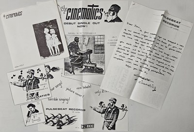 Lot 2 - THE CINEMATICS - FAREWELL TO THE PLAYGROUND 7" EP (LIMITED/ NUMBERED W/ LETTER TO JOHN/ INSERTS - cine 001)