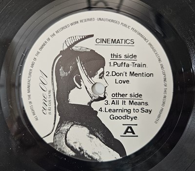 Lot 2 - THE CINEMATICS - FAREWELL TO THE PLAYGROUND 7" EP (LIMITED/ NUMBERED W/ LETTER TO JOHN/ INSERTS - cine 001)