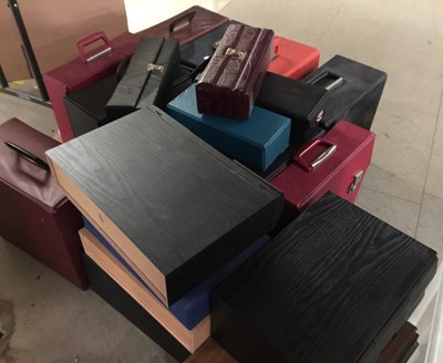 Lot 1158 - RECORD LP/ CASSETTE STORAGE CASES