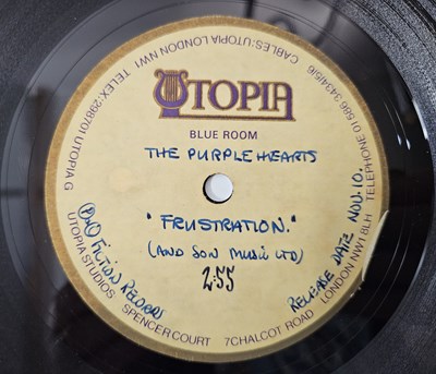 Lot 23 - THE CURE - JUMPING SOMEONE ELSE'S TRAIN/ FRUSTRATION 7" ACETATE (UTOPIA)