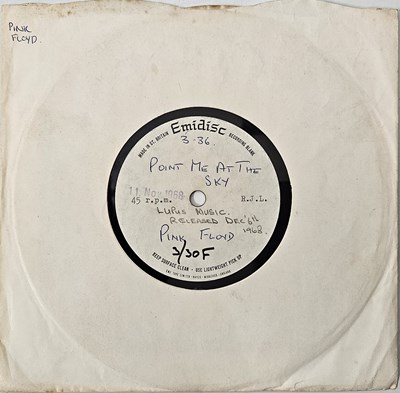 Lot 27 - PINK FLOYD - POINT ME AT THE SKY 7" ACETATE (EMIDISC)