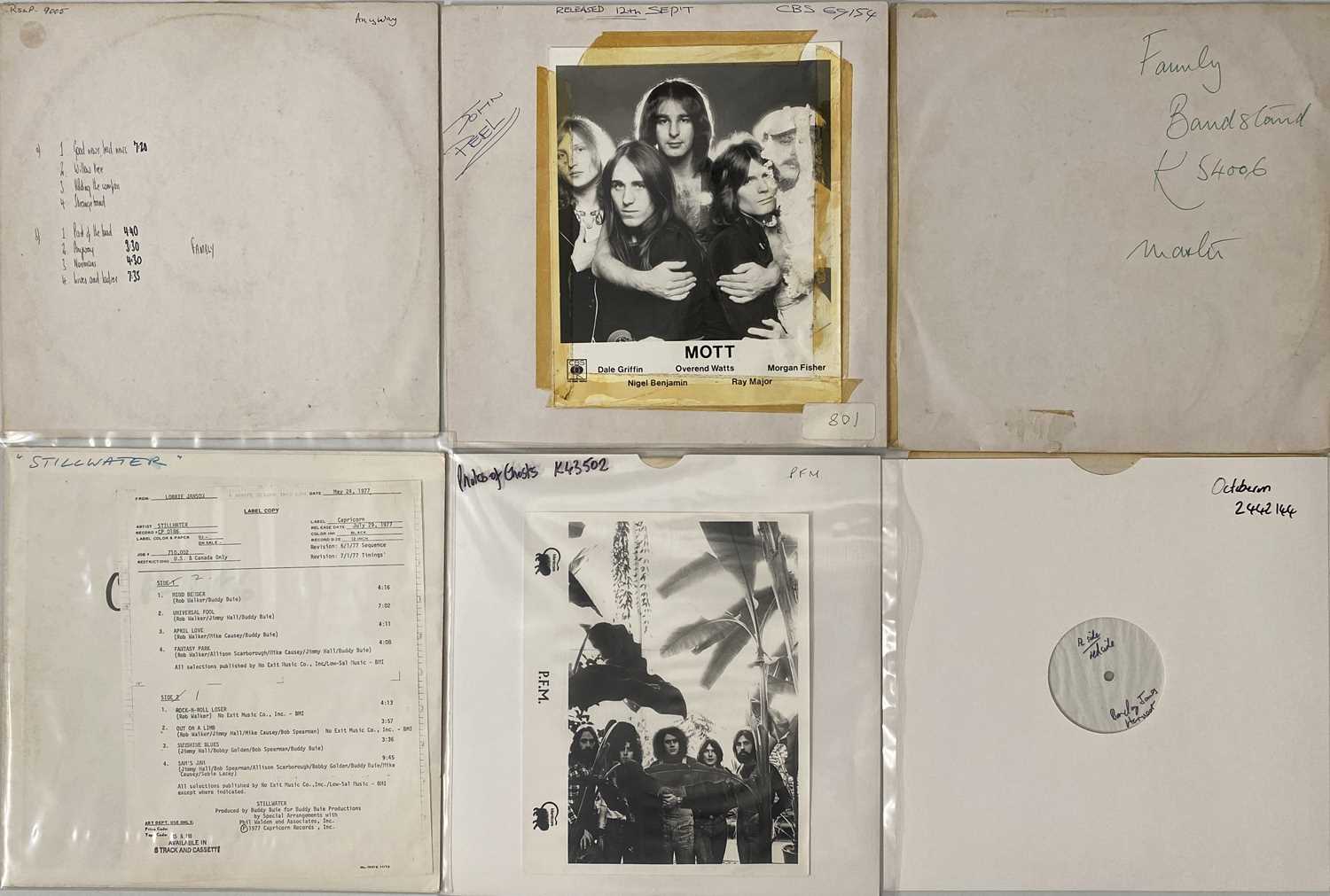 Lot 30 - CLASSIC ROCK & PROG - LP TEST PRESSINGS PACK