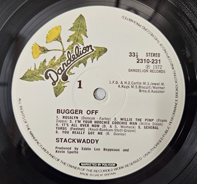 Lot 46 - STACK WADDY - BUGGER OFF LP (UK DANDELION - 2310 231)