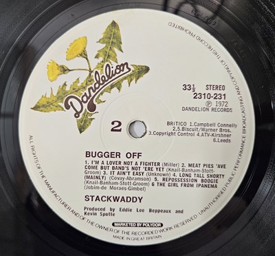 Lot 46 - STACK WADDY - BUGGER OFF LP (UK DANDELION - 2310 231)
