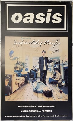 Lot 87 - OASIS - SIGNED DEBUT ALBUM PROMO BOARD.