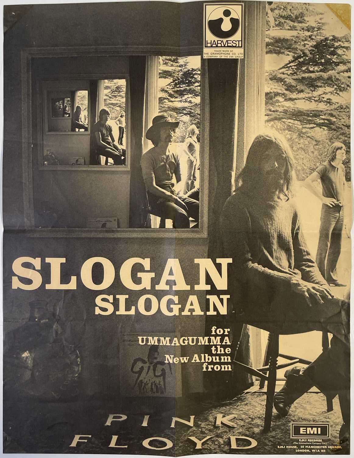 Lot 17 - PINK FLOYD - ORIGINAL AND RARE UMMAGUMMA PROMOTIONAL POSTER.