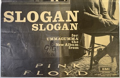 Lot 17 - PINK FLOYD - ORIGINAL AND RARE UMMAGUMMA PROMOTIONAL POSTER.