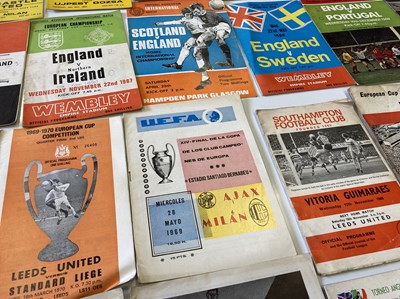 Lot 117 - CLUB AND COUNTRY - INTERNATIONAL FOOTBALL PROGRAMMES.