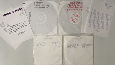 Lot 131 - SARAH RECORDS - LP / 10" WHITE LABEL TEST PRESSINGS (INC HANDWRITTEN LETTERS / NOTES)
