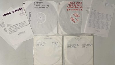 Lot 131 - SARAH RECORDS - LP / 10" WHITE LABEL TEST PRESSINGS (INC HANDWRITTEN LETTERS / NOTES)