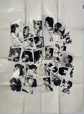 Lot 423 - THE ROLLING STONES - ORIGINAL ANDY WARHOL DESIGNED 'LOVE YOU LIVE' POSTER.