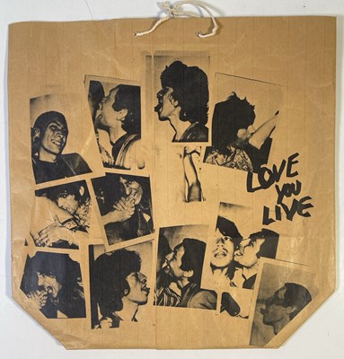 Lot 424 - THE ROLLING STONES - ANDY WARHOL DESIGNED LOVE YOU LIVE PROMOTIONAL PAPER BAG.