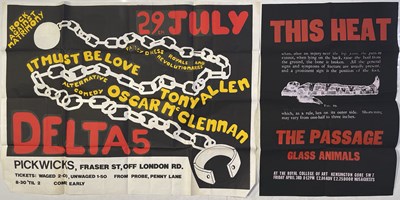 Lot 358 - NEW WAVE POSTERS - DELTA 5 / THIS HEAT.