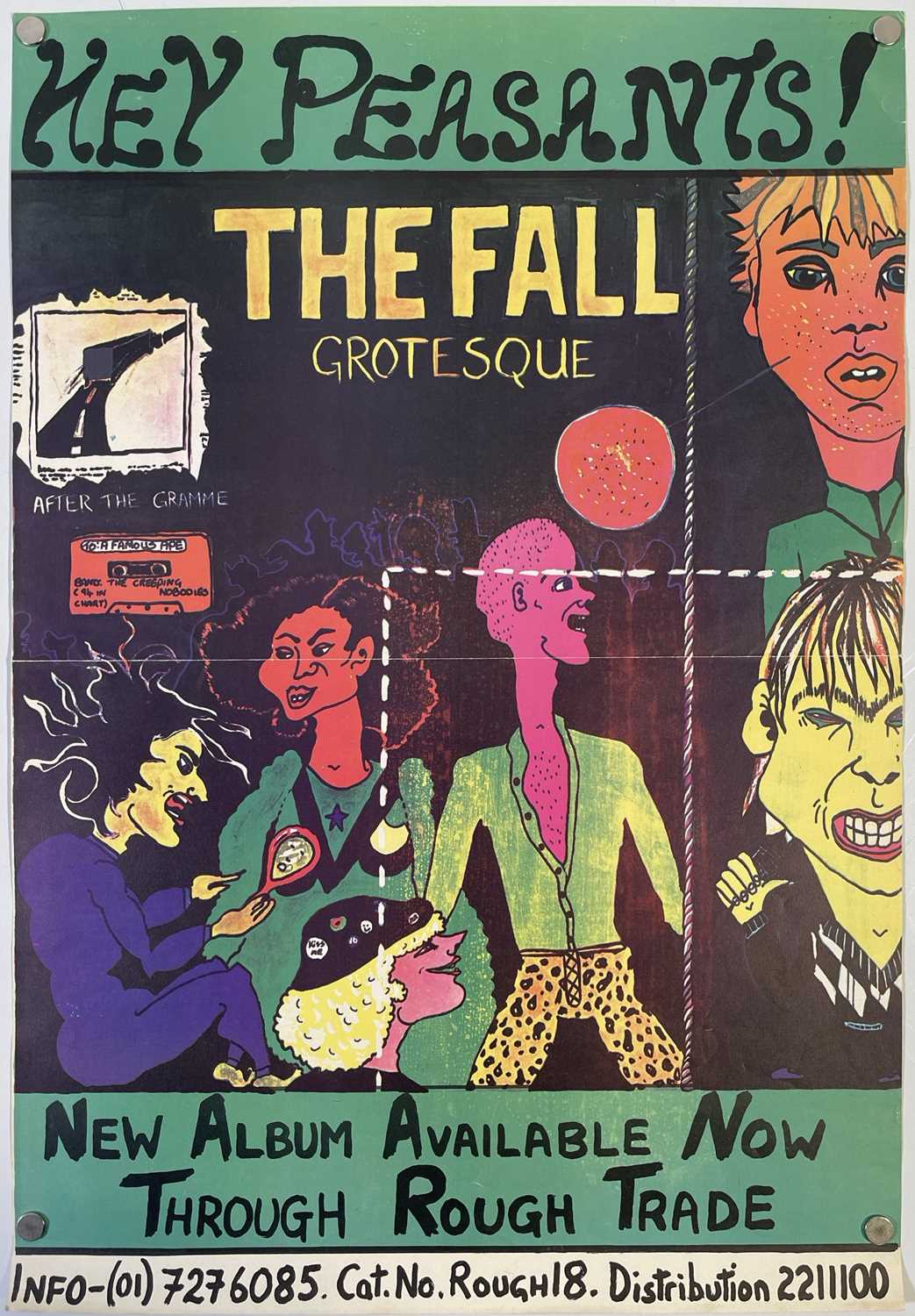 Lot 18 - THE FALL - ORIGINAL GROTESQUE PROMOTIONAL POSTER.