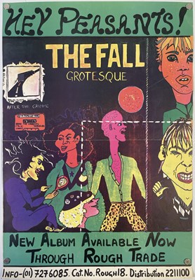 Lot 18 - THE FALL - ORIGINAL GROTESQUE PROMOTIONAL POSTER.