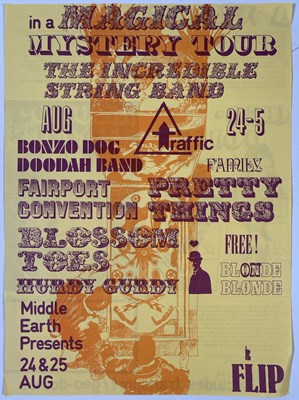 Lot 352 - MIDDLE EARTH CLUB - 1968 - MAGICAL MYSTERY TOUR HANDBILL.