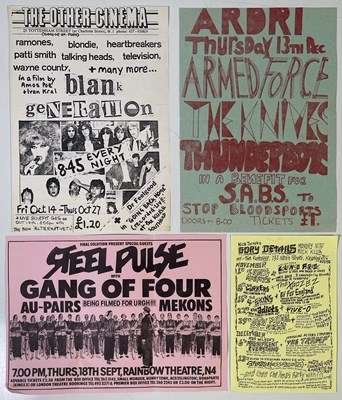 Lot 354 - PUNK / POST PUNK HANDBILLS INC LURKERS / GANG OF FOUR.