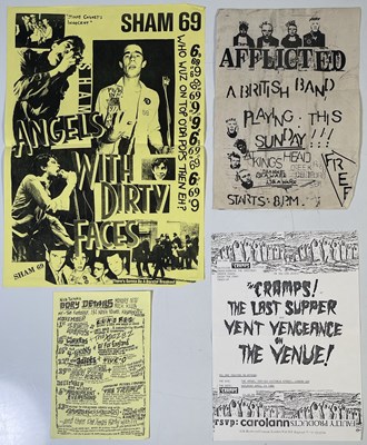 Lot 355 - PUNK HANDBILLS - INC CRAMPS 1980 / AFFLICTED.