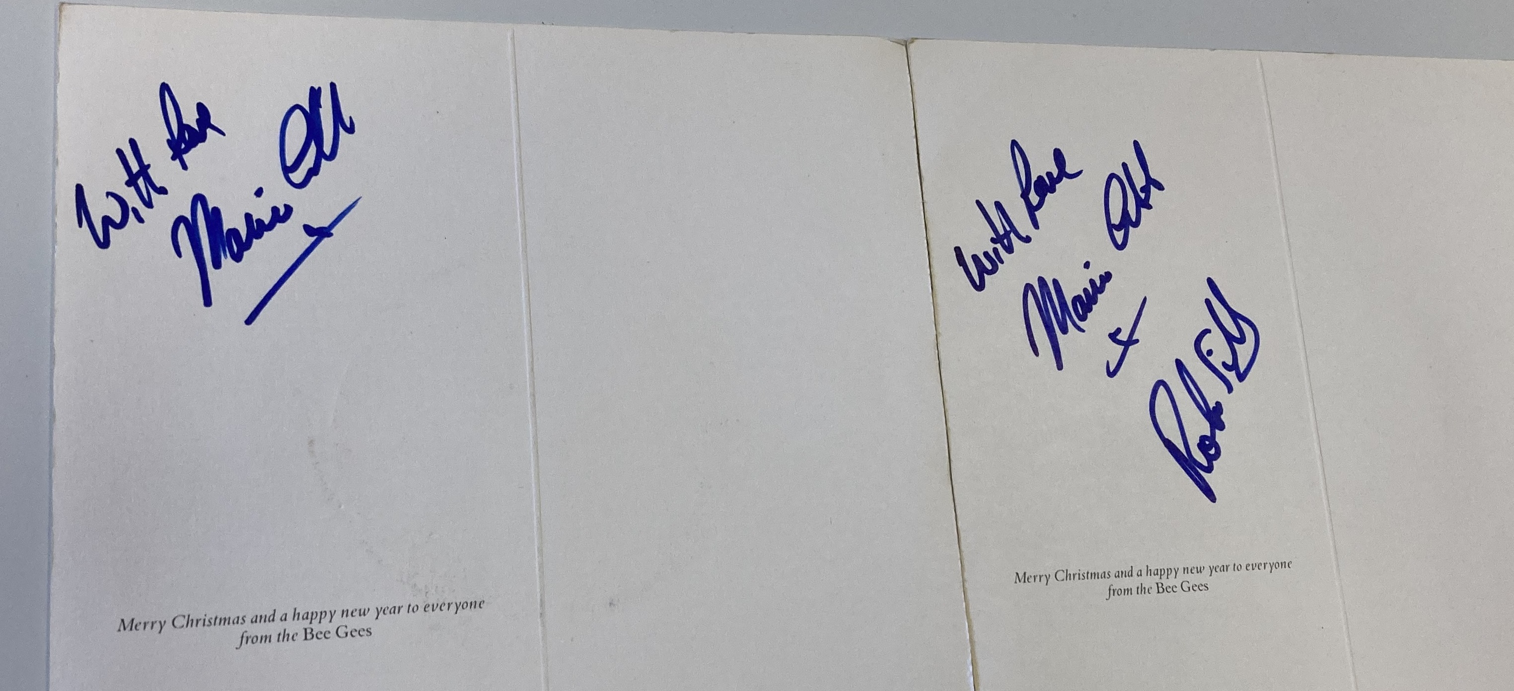 Lot 231 - THE BEE GEES - ASSORTED SIGNED ITEMS.