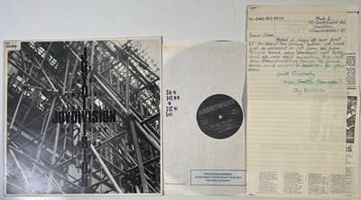 Lot 403 - JOY DIVISION - JOHN'S COPY OF THE 'IDEAL FOR LIVING' 12" WITH LETTER FROM ROB GRETTON.